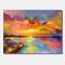 Designart - Sunset Painting With Colorful Reflections I - Modern &#x26; Contemporary Canvas Wall Art Print